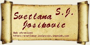 Svetlana Josipović vizit kartica